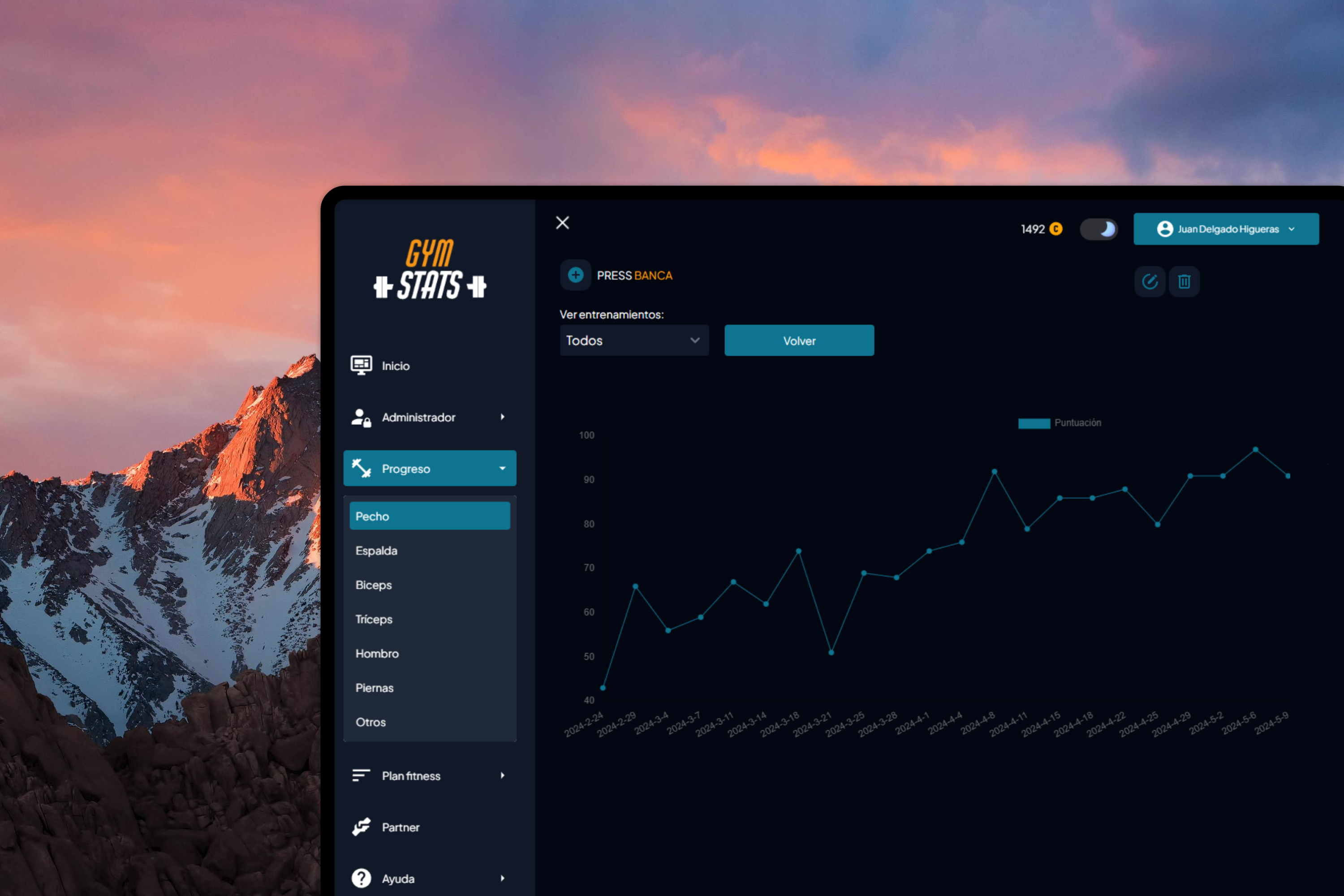 Proyecto Gymstats - Aplicación de seguimiento fitness